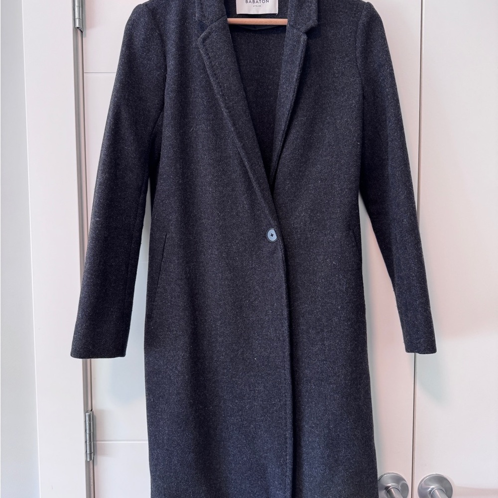 Babaton Stedman Coat Heather Charcoal XXS